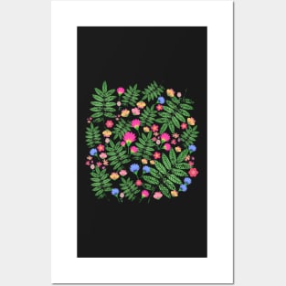 Flatlay Ferns Posters and Art